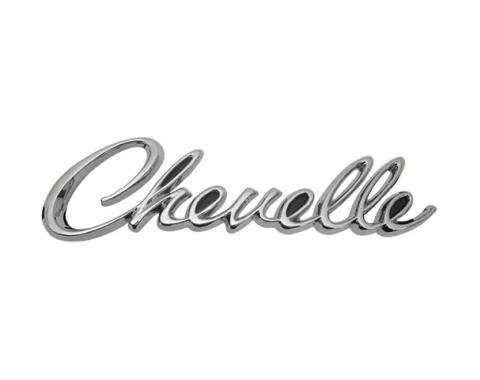 AMD Rear Body Emblem, "Chevelle" Script, 68 Chevelle T-4502