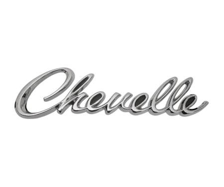 AMD Rear Body Emblem, "Chevelle" Script, 68 Chevelle T-4502