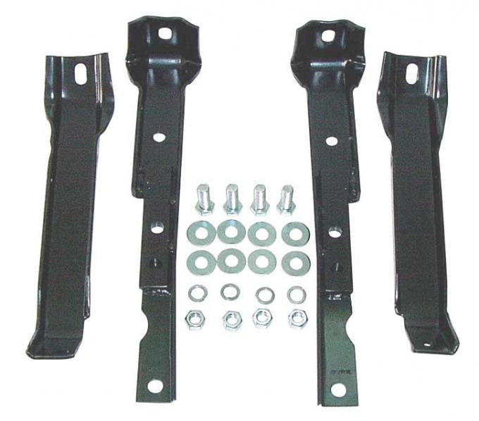 AMD Rear Bumper Bracket Set, 67-72 Chevy GMC Truck 1/2-ton 2WD w/ Rear Coil Springs 970-4067-S