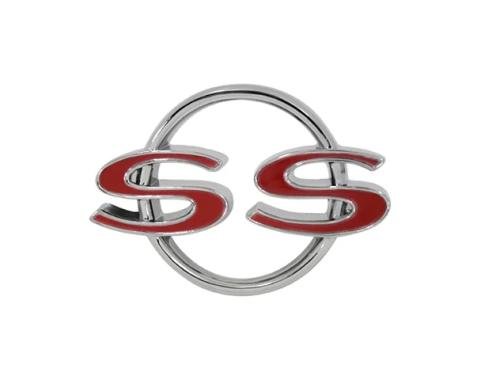 AMD Trunk Emblem, "SS", 64 Chevelle T-4005