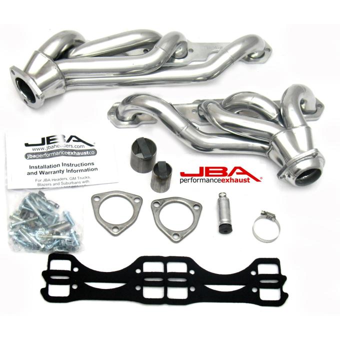 JBA Performance Exhaust 65-91 GM Truck Cat4Ward&reg; 5.0/5.7L, 265-400 Silver Ctd 1830S-6JS