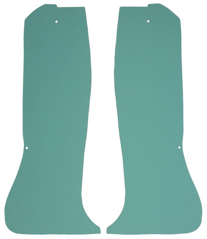 El Camino Interior Rear Side Panels, Light Aqua, 1964-1967