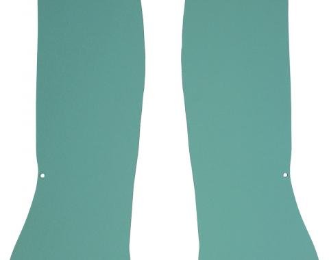 El Camino Interior Rear Side Panels, Light Aqua, 1964-1967