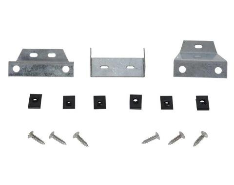 AMD Console Mounting Brackets, 4-Speed, 3 Piece Set, 66-67 Chevelle El Camino P-KM02014