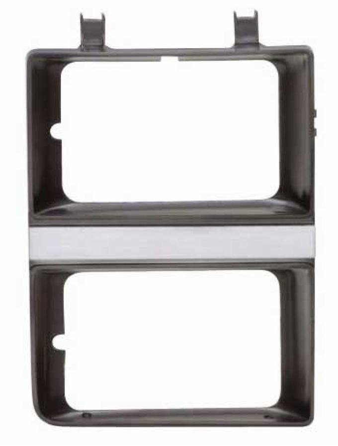 AMD Headlight Bezel, RH, Dark Gray / Gray, 83-84 GMC Truck Jimmy Suburban w/ Dual Headlights X145-4083-3R