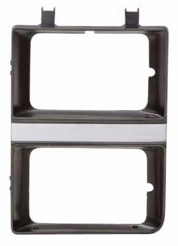 AMD Headlight Bezel, LH, Dark Gray / Gray, 83-84 GMC Truck Jimmy Suburban w/ Dual Headlights X145-4083-3L