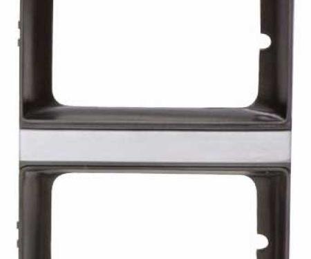 AMD Headlight Bezel, LH, Dark Gray / Gray, 83-84 GMC Truck Jimmy Suburban w/ Dual Headlights X145-4083-3L