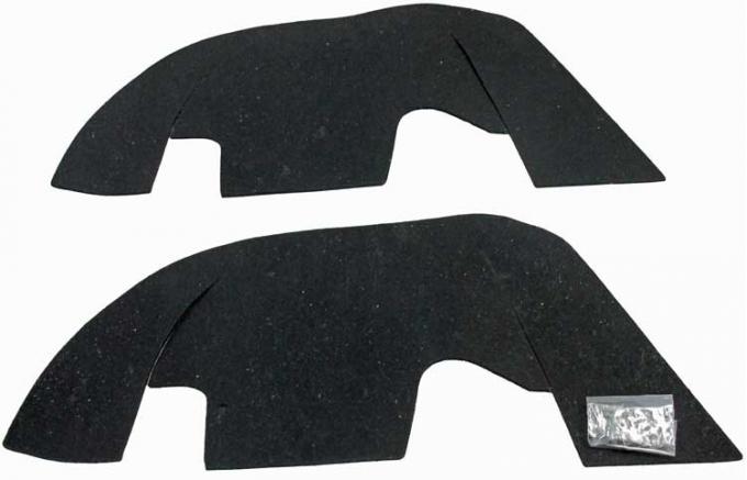 Montco Inc / Repops Control Arm Dust Shield Set w/ Hardware, 69-72 Chevelle El Camino w/ Plastic Inner Fenders R-CH106