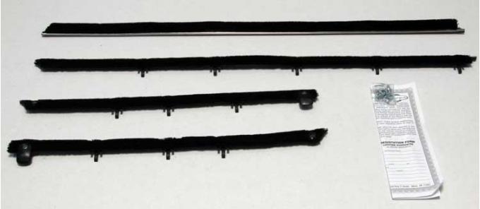 Montco Inc / Repops Window Felts, Outer (4pcs), 68 Chevelle Convertible R-CH180A