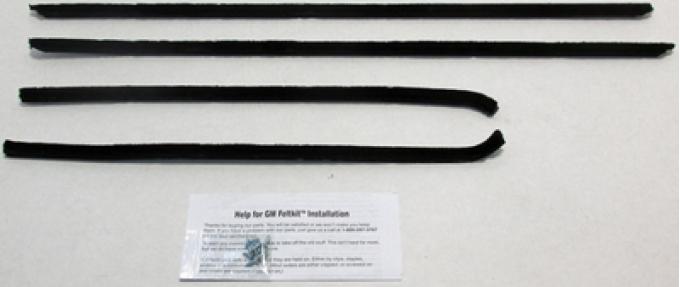 Montco Inc / Repops Window Felts, Outer (4pcs), 66-67 GTO Coupe R-GT143A