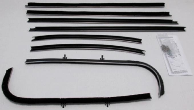 Montco Inc / Repops Window Felts, Inner & Outer (8pcs), 69-72 GTO 2DR Sedan (Post) R-GT123A