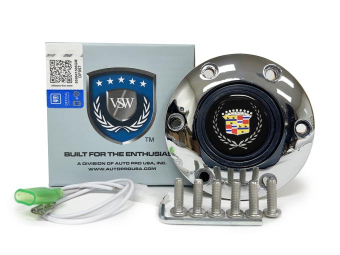 Auto Pro USA VSW 6-Bolt Steering Wheel Horn Button STE1016CHR