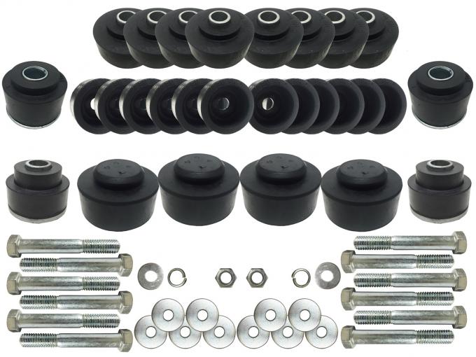 Auto Pro USA Body Mount Bushing And Hardware Set, Includes All Mounting Bushings, 28 Piece Hardware Set BM1023KIT