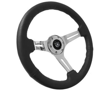 Auto Pro USA VSW Steering Wheel S6 Sport Leather ST3012BLK
