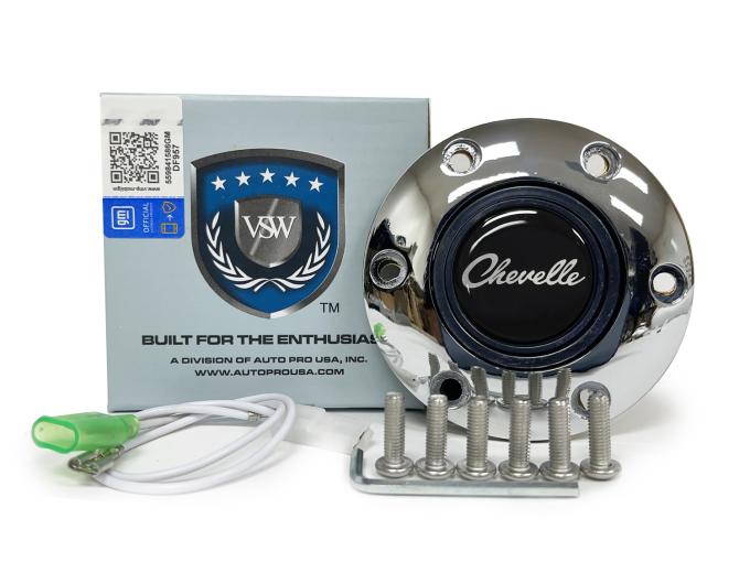 Auto Pro USA VSW 6-Bolt Steering Wheel Horn Button STE1018CHR