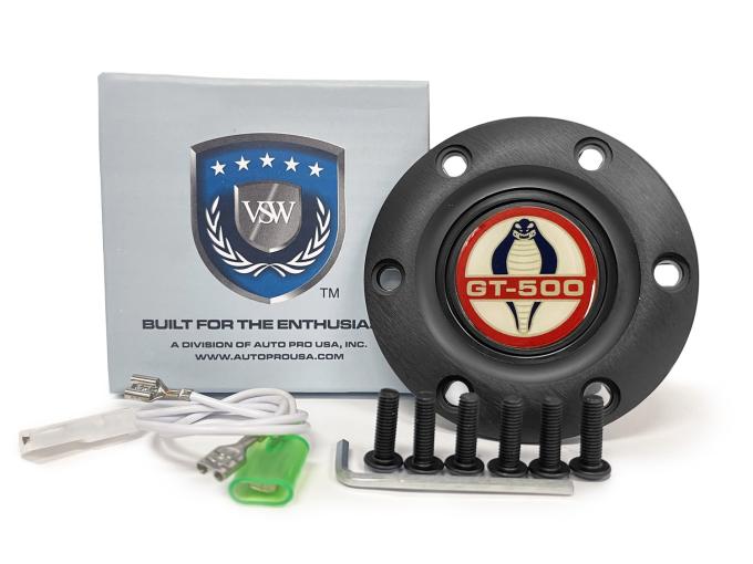 Auto Pro USA VSW 6-Bolt Steering Wheel Horn Button STE1004BLK