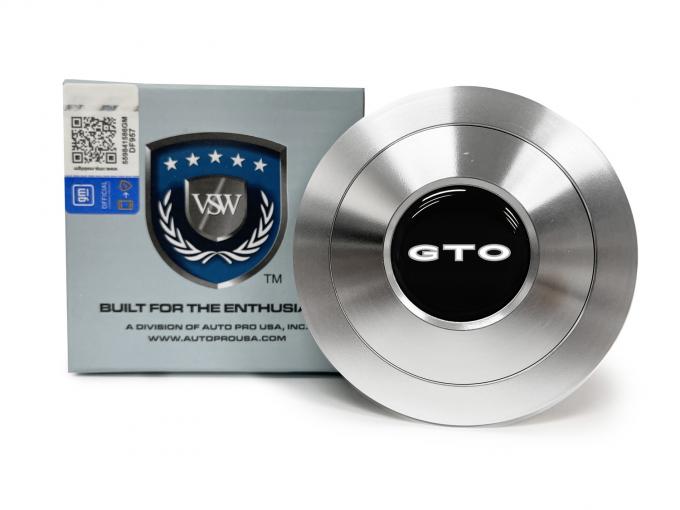 Auto Pro USA 1964-2006 Pontiac GTO VSW Steering Wheel S9 Premium Horn Button, w/GTO Emblem, Aluminum STE1019-21
