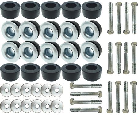 Auto Pro USA Body Mount Kit, Includes All Mounting Bushings, OE Number 3843678/3843677 BM1020KIT