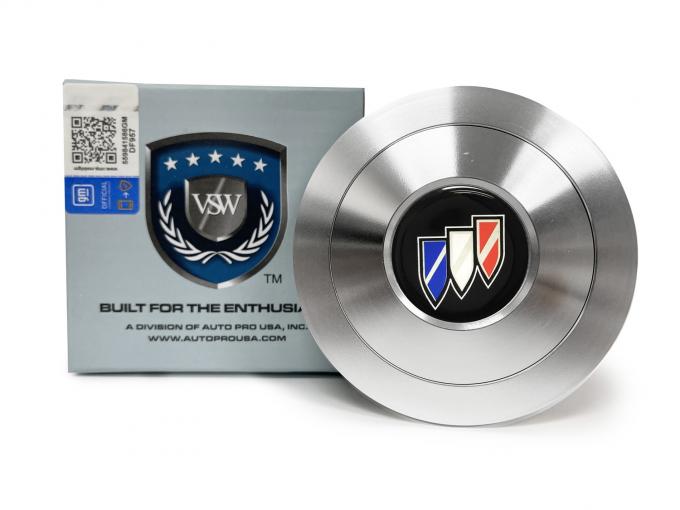 Auto Pro USA VSW Steering Wheel S9 Premium Horn Button, w/Buick Emblem, Aluminum STE1010-21