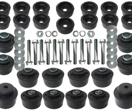 Auto Pro USA Body Mount Bushing And Hardware Set, Complete Set, Includes Sleeve Inserts BM1032KIT