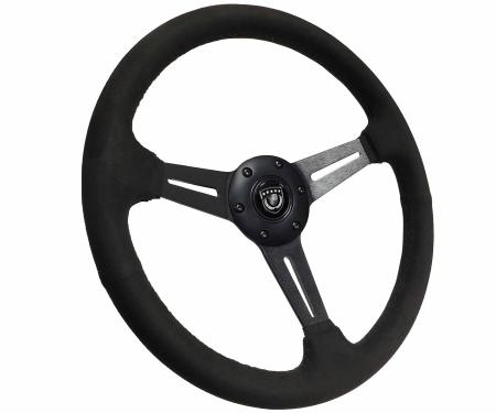 Auto Pro USA VSW Steering Wheel S6 Sport Suede ST3584BLK