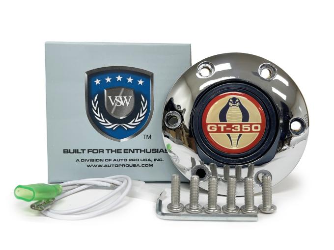 Auto Pro USA VSW 6-Bolt Steering Wheel Horn Button STE1003CHR