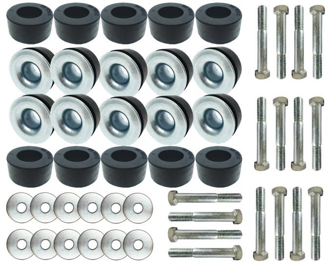 Auto Pro USA Body Mount Kit, Includes All Mounting Bushings, OE Number 3843678/3843677 BM1020KIT