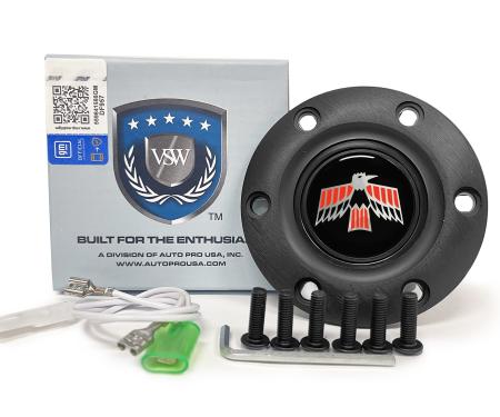 Auto Pro USA VSW 6-Bolt Steering Wheel Horn Button STE1029BLK