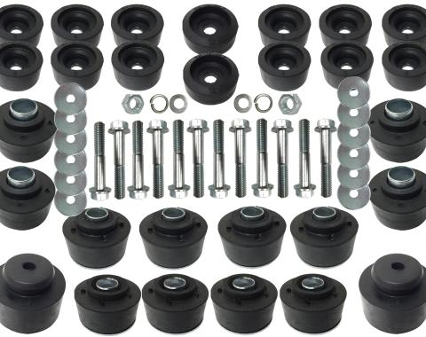 Auto Pro USA Body Mount Bushing And Hardware Set, Complete Set, Includes Sleeve Inserts BM1032KIT