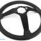 Auto Pro USA 1977-1982 Chevrolet Corvette VSW 6-Bolt OE Steering Wheel, Genuine Black Leather, 14 in. Diameter ST3029BLK