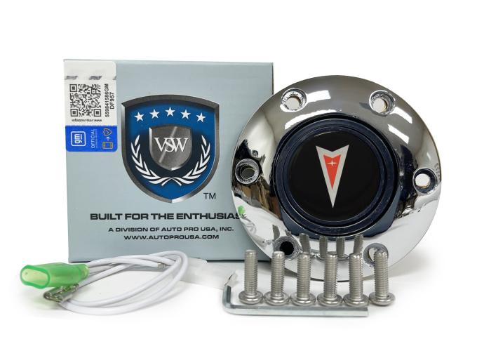 Auto Pro USA VSW 6-Bolt Steering Wheel Horn Button STE1011CHR