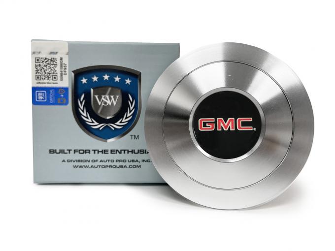 Auto Pro USA VSW Steering Wheel S9 Premium Horn Button, w/GMC Emblem, Aluminum STE1014-21
