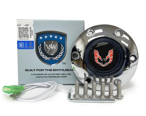Auto Pro USA VSW 6-Bolt Steering Wheel Horn Button STE1021CHR