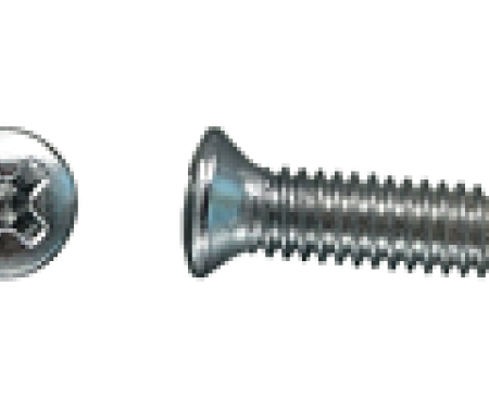 AMK 1966 Chevrolet Chevelle 2 piece Console Lamp Lens Chrome Panhead Oval Screws G-5655