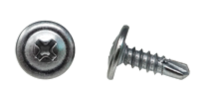 AMK 1970 Chevrolet Chevelle 2 piece Air Vents @ Door Jamb Chrome Panhead Truss Washer Tek Screws G-6644