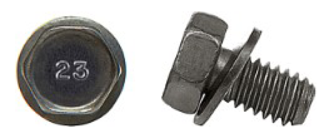 AMK 1970 Chevrolet Camaro 5 piece Starter & Brace - 307, 350, 396 A/T 1.84 & 4.69 Flange Bolts, Sems Nut, Washer G-5152