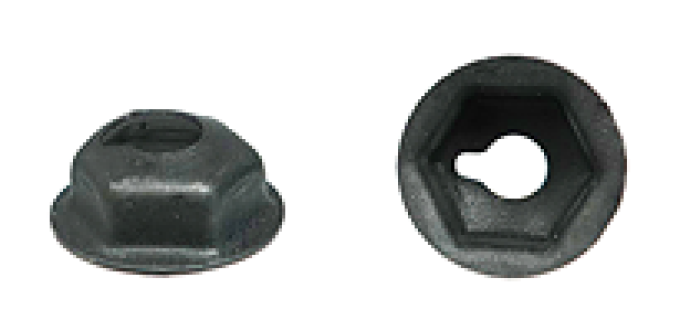 AMK 1964 Chevrolet Chevelle 8 piece Bumper (Fr) Filler Panel Mouldings 10-24 X .50 Deep Stmpd Nuts G-4578