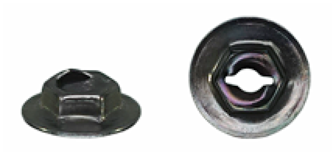 AMK 1968 Chevrolet Camaro 6 piece Nameplate, Fenders - Eng Designation Stamped Nuts G-4307