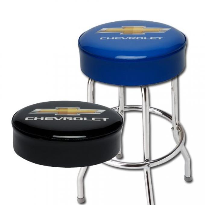 Gold Bowtie Chevrolet Bar Stool