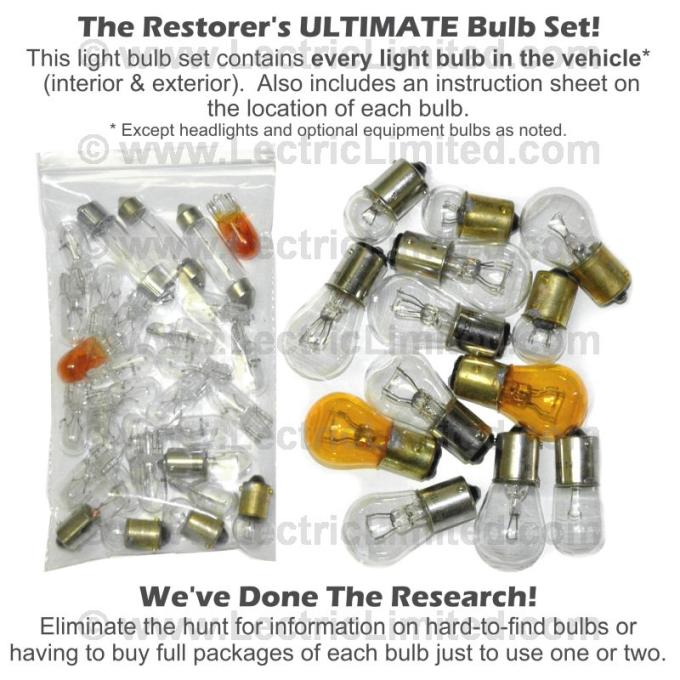 Lectric Limited 1971 Chevrolet Light Bulb Set 49067