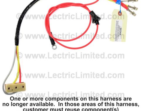 Lectric Limited 1965-1967 Chevrolet Power Tailgate Window Switch Harness 28505