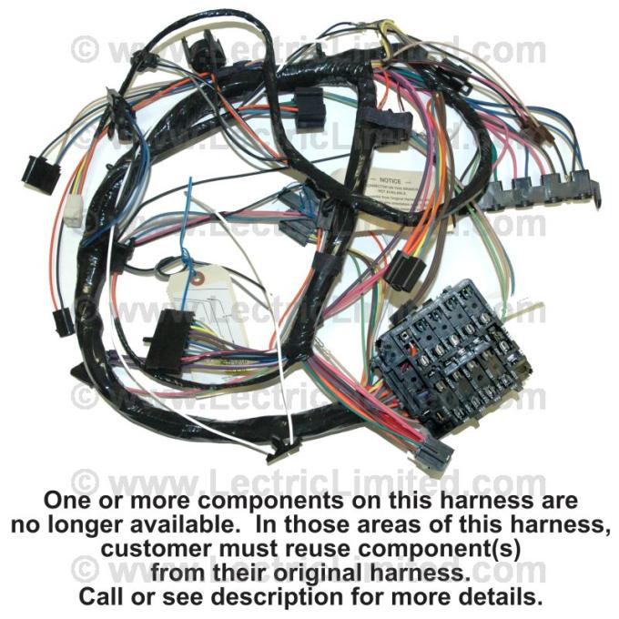 Lectric Limited 1972 Chevrolet Dash Harness 17405