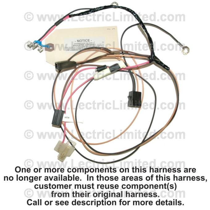 Lectric Limited 1972 Oldsmobile Cruise Control Harness 16730