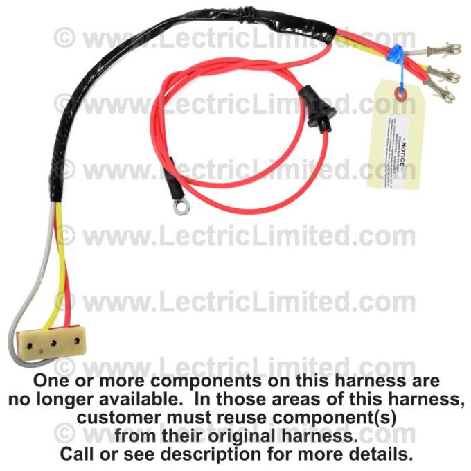 Lectric Limited 1965-1967 Chevrolet Power Tailgate Window Switch Harness 28505