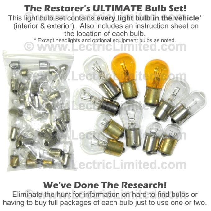 Lectric Limited 1969 Chevrolet Light Bulb Set 49065
