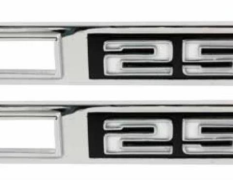 AMD Side Marker Bezels, Front, "250", LH/RH Pair, 69 Chevelle T-4605
