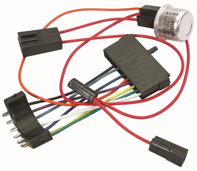 Classic Performance Tilt Column 4 Way Flasher Kit & Plug Adapter for 64-66 Chevy & BOP A-Body, 66 Chevy II/Nova, ididit CP37542