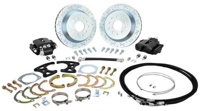 Classic Performance 12" Big Brake Rear Disc Brake Wheel Kit with External E-Brakes for 58-64 Chevy Full Size 5864RWBK-P12