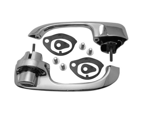 AMD Door Handle Assemblies, Outside, Front, LH/RH Set, 68-69 Chevelle (2 & 4-Door) T-4780
