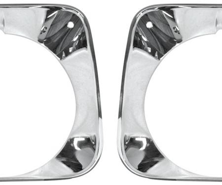 Monte Carlo Headlight Bezels, Pair, 1971-1972